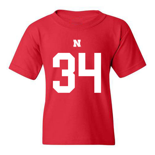 Nebraska - NCAA Football : Gage Wager - Youth T-Shirt