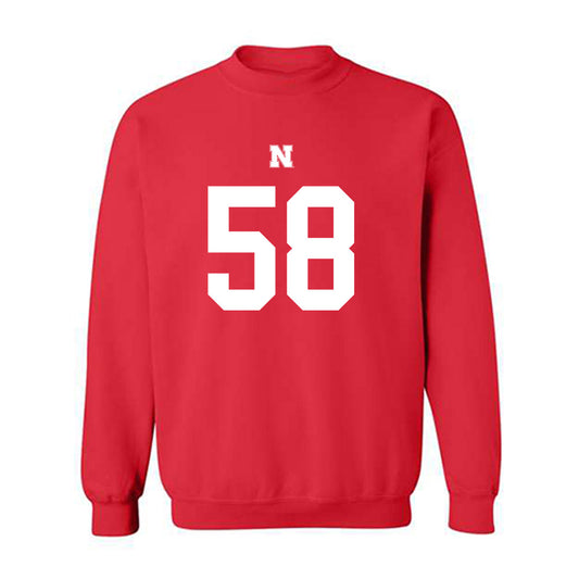 Nebraska - NCAA Football : Jake Peters - Fashion Shersey Crewneck Sweatshirt-0