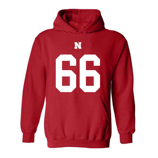 Nebraska - NCAA Football : Grant Brix - Fashion Shersey Hooded Sweatshirt-0