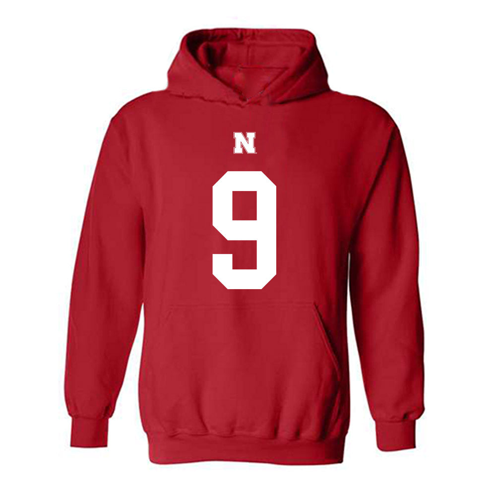 Nebraska - NCAA Football : Vincent Shavers - Fashion Shersey Hooded Sweatshirt-0