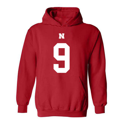 Nebraska - NCAA Football : Vincent Shavers - Fashion Shersey Hooded Sweatshirt-0