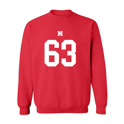 Nebraska - NCAA Football : Brian Tapu - Fashion Shersey Crewneck Sweatshirt-0