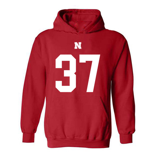 Nebraska - NCAA Football : Donovan Jones - Fashion Shersey Hooded Sweatshirt-0