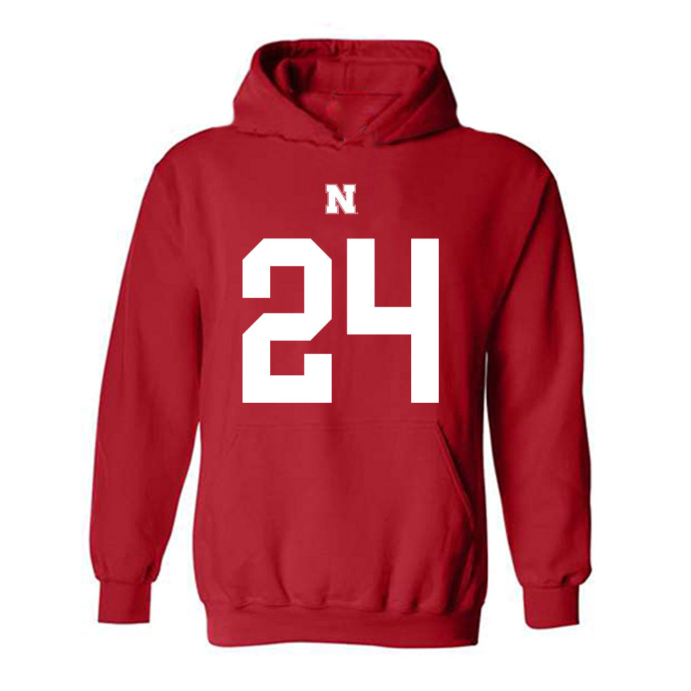 Nebraska - NCAA Football : Derek Branch - Fashion Shersey Hooded Sweatshirt-0