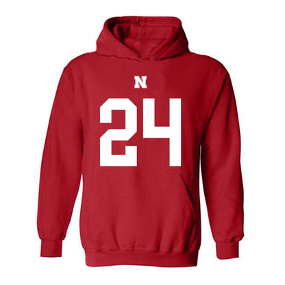 Nebraska - NCAA Football : Derek Branch - Fashion Shersey Hooded Sweatshirt-0