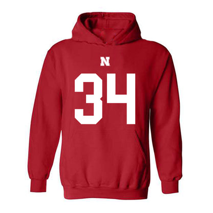 Nebraska - NCAA Football : Gage Wager - Hooded Sweatshirt