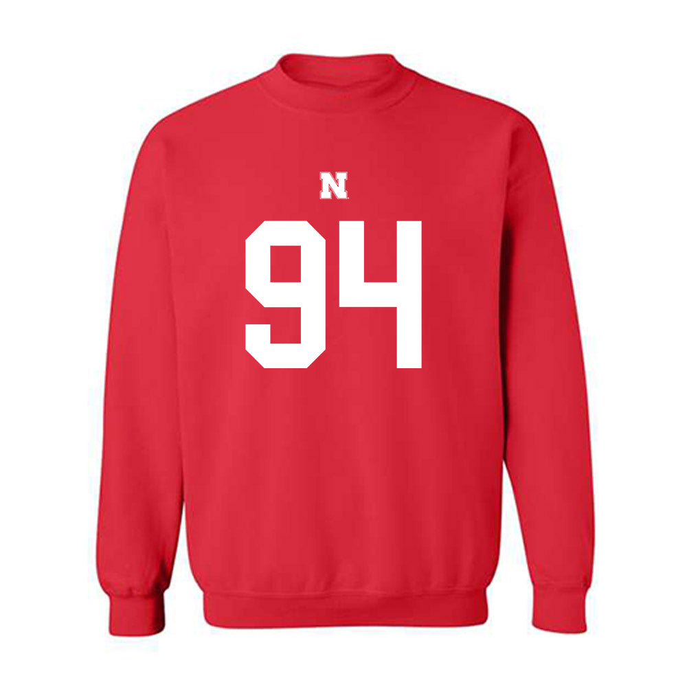 Nebraska - NCAA Football : Jordan Ochoa - Fashion Shersey Crewneck Sweatshirt-0
