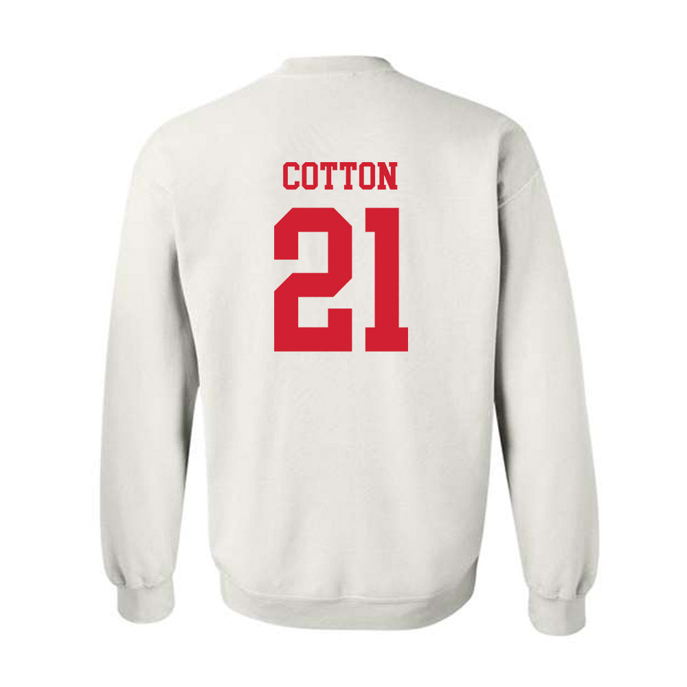 Nebraska - NCAA Baseball : Jaron Cotton - Sports Shersey Crewneck Sweatshirt-1