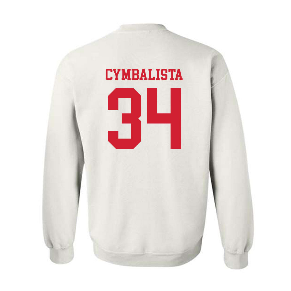 Nebraska - NCAA Baseball : Colin Cymbalista - Sports Shersey Crewneck Sweatshirt-1