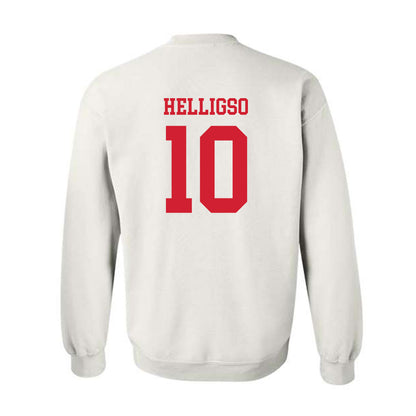 Nebraska - NCAA Baseball : Hogan Helligso - Sports Shersey Crewneck Sweatshirt-1