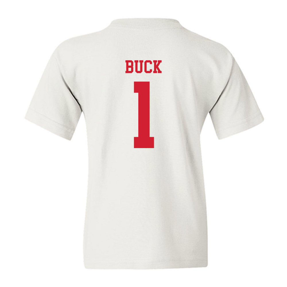 Nebraska - NCAA Baseball : Jett Buck - Sports Shersey Youth T-Shirt-1