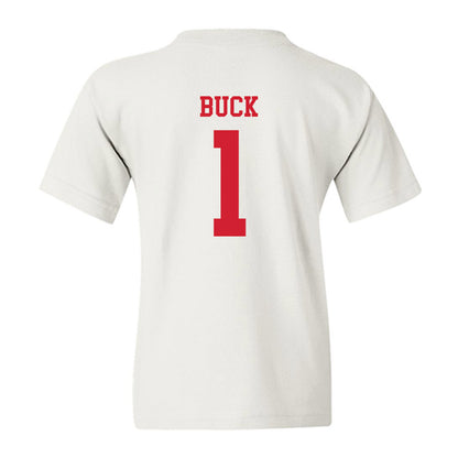 Nebraska - NCAA Baseball : Jett Buck - Sports Shersey Youth T-Shirt-1