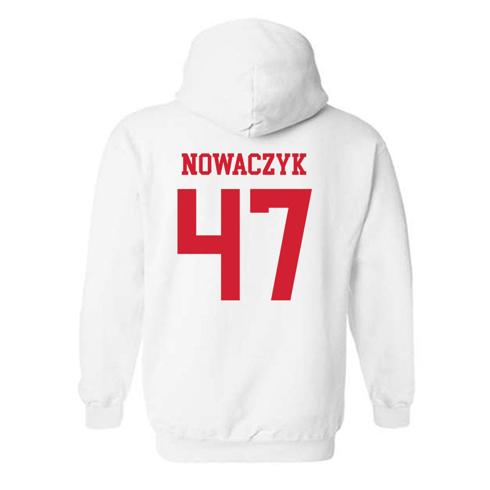 Nebraska - NCAA Baseball : Colin Nowaczyk - Sports Shersey Hooded Sweatshirt-1