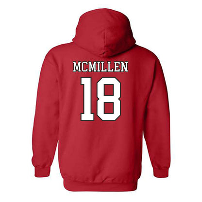 Nebraska - NCAA Softball : Nessa McMillen - Sports Shersey Hooded Sweatshirt-1