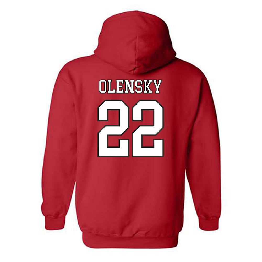 Nebraska - NCAA Softball : Caitlin Olensky - Hooded Sweatshirt Sports Shersey