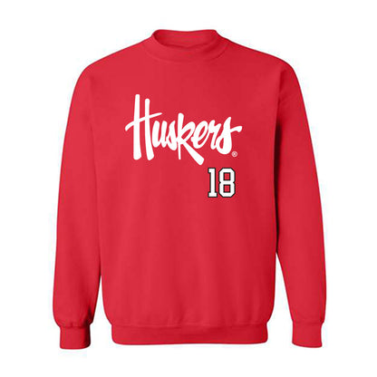 Nebraska - NCAA Softball : Nessa McMillen - Sports Shersey Crewneck Sweatshirt-0