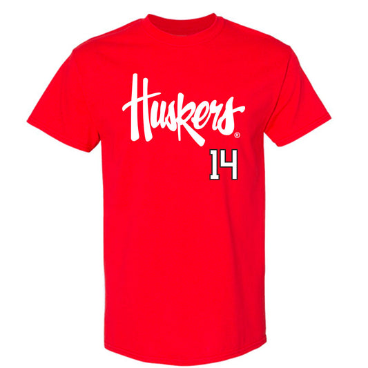 Nebraska - NCAA Softball : Kacie Hoffmann - Sports Shersey T-Shirt-0