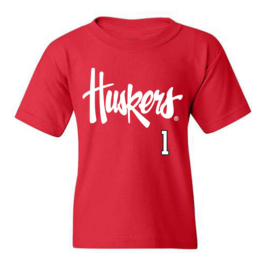 Nebraska - NCAA Softball : Olivia DiNardo - Sports Shersey Youth T-Shirt-0