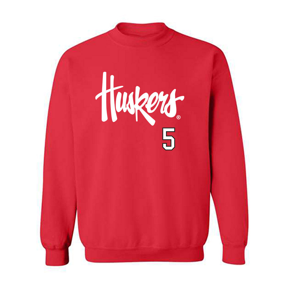 Nebraska - NCAA Softball : Macie Vickers - Sports Shersey Crewneck Sweatshirt-0