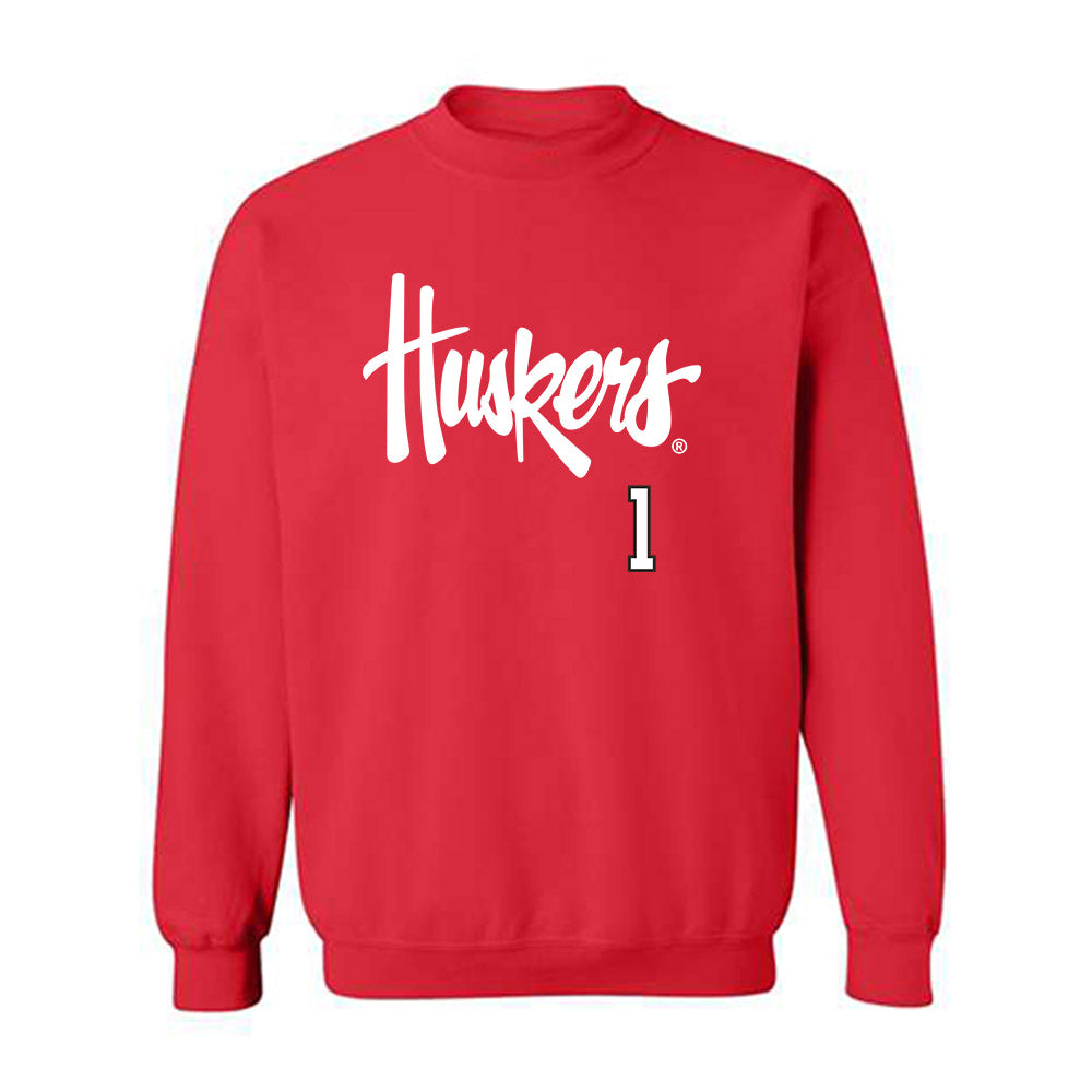 Nebraska - NCAA Softball : Olivia DiNardo - Sports Shersey Crewneck Sweatshirt-0