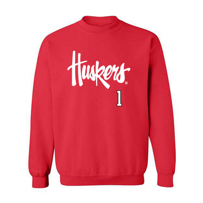 Nebraska - NCAA Softball : Olivia DiNardo - Sports Shersey Crewneck Sweatshirt-0