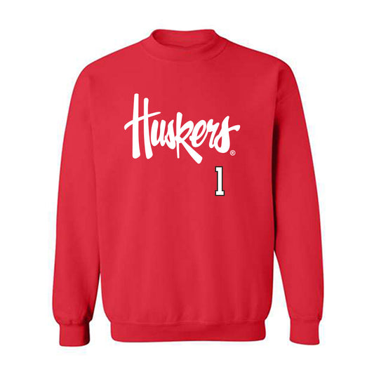 Nebraska - NCAA Softball : Olivia DiNardo - Sports Shersey Crewneck Sweatshirt-0
