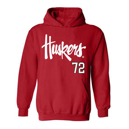 Nebraska - NCAA Softball : Carlie Muhlbach - Sports Shersey Hooded Sweatshirt-0