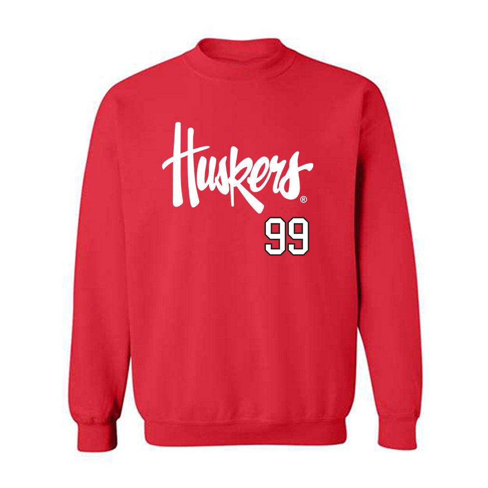 Nebraska - NCAA Softball : Alexis Jensen - Sports Shersey Crewneck Sweatshirt-0
