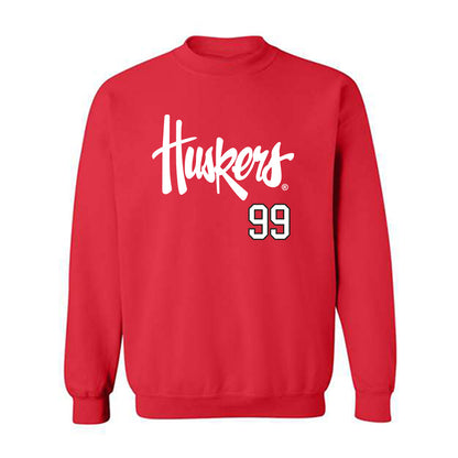 Nebraska - NCAA Softball : Alexis Jensen - Sports Shersey Crewneck Sweatshirt-0
