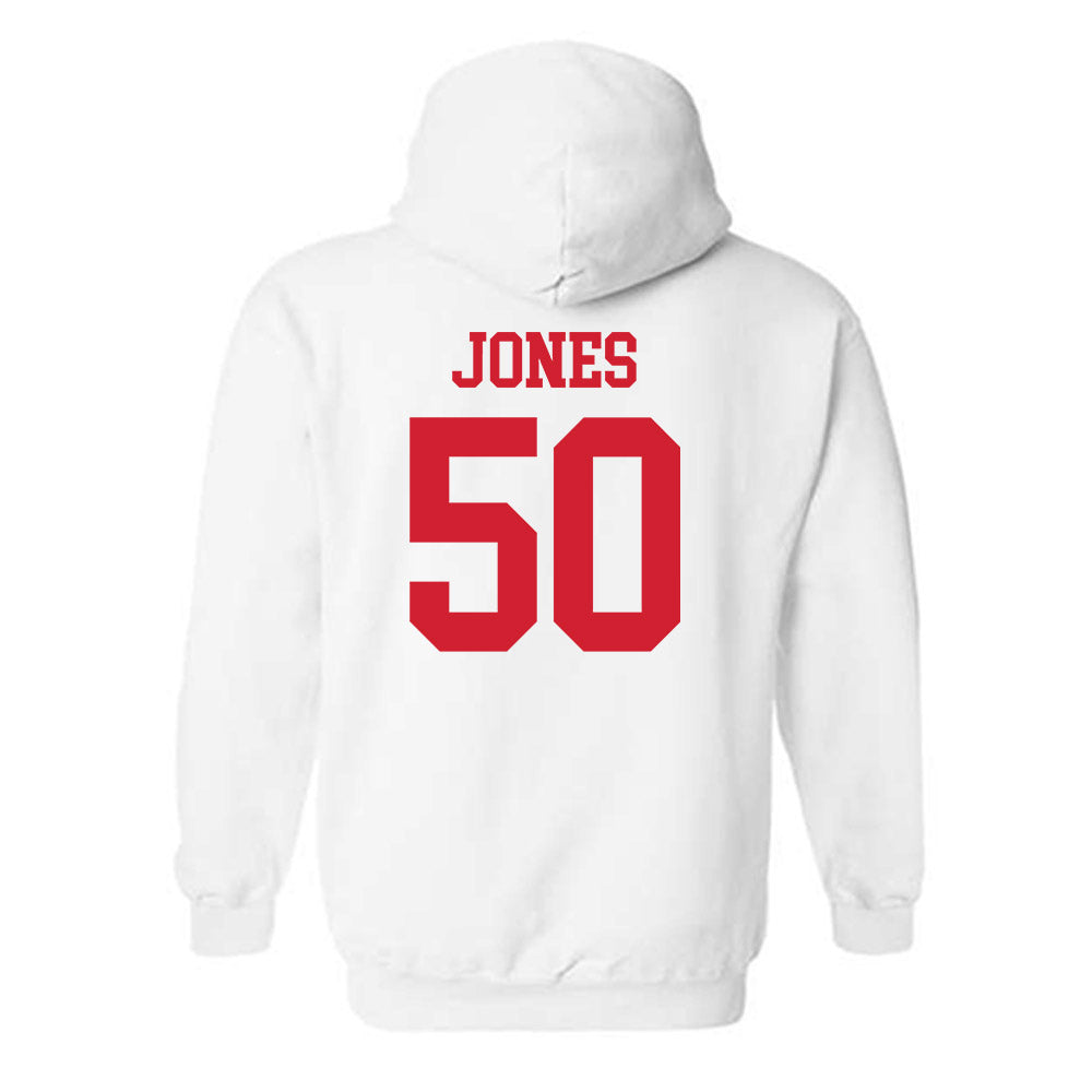 Nebraska - NCAA Football : Christian Jones - Generic Shersey Hooded Sweatshirt-1