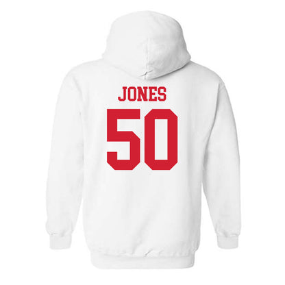 Nebraska - NCAA Football : Christian Jones - Generic Shersey Hooded Sweatshirt-1
