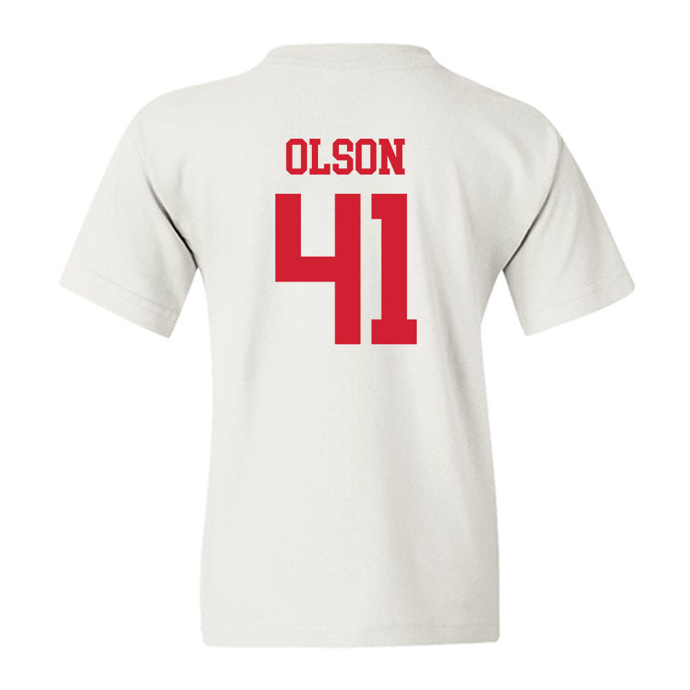 Nebraska - NCAA Baseball : Chase Olson - Generic Shersey Youth T-Shirt-1