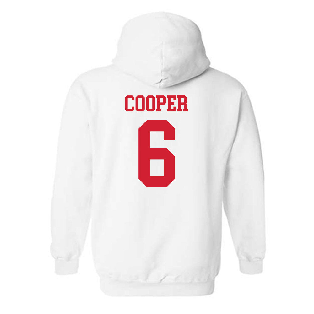 Nebraska - NCAA Men's Basketball : Will Cooper - Generic Shersey Hooded Sweatshirt-1