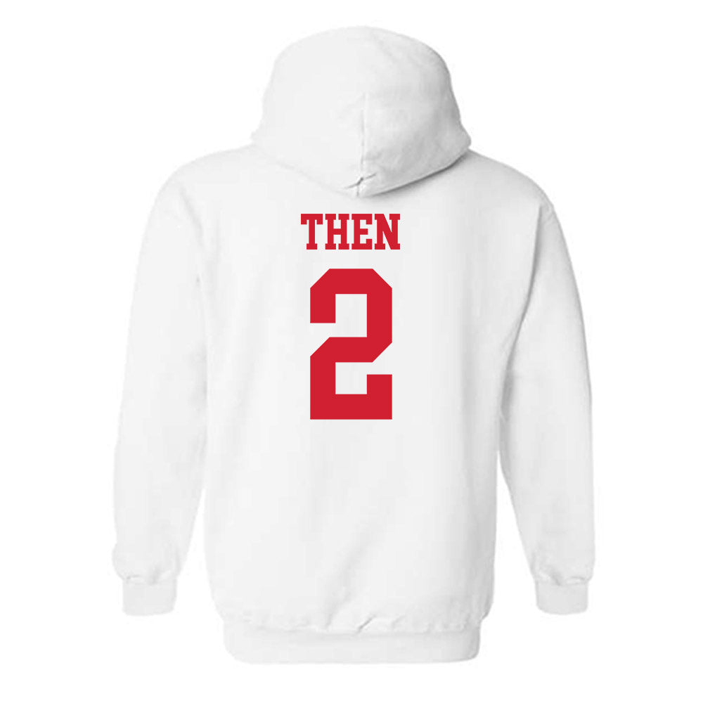 Nebraska - NCAA Women's Soccer : Alyse Then - Generic Shersey Hooded Sweatshirt-1