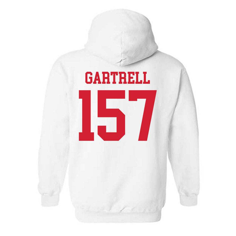 Nebraska - NCAA Wrestling : Dez Gartrell - Generic Shersey Hooded Sweatshirt-1