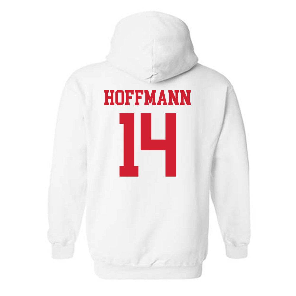 Nebraska - NCAA Softball : Kacie Hoffmann - Generic Shersey Hooded Sweatshirt-1