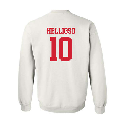 Nebraska - NCAA Baseball : Hogan Helligso - Generic Shersey Crewneck Sweatshirt-1