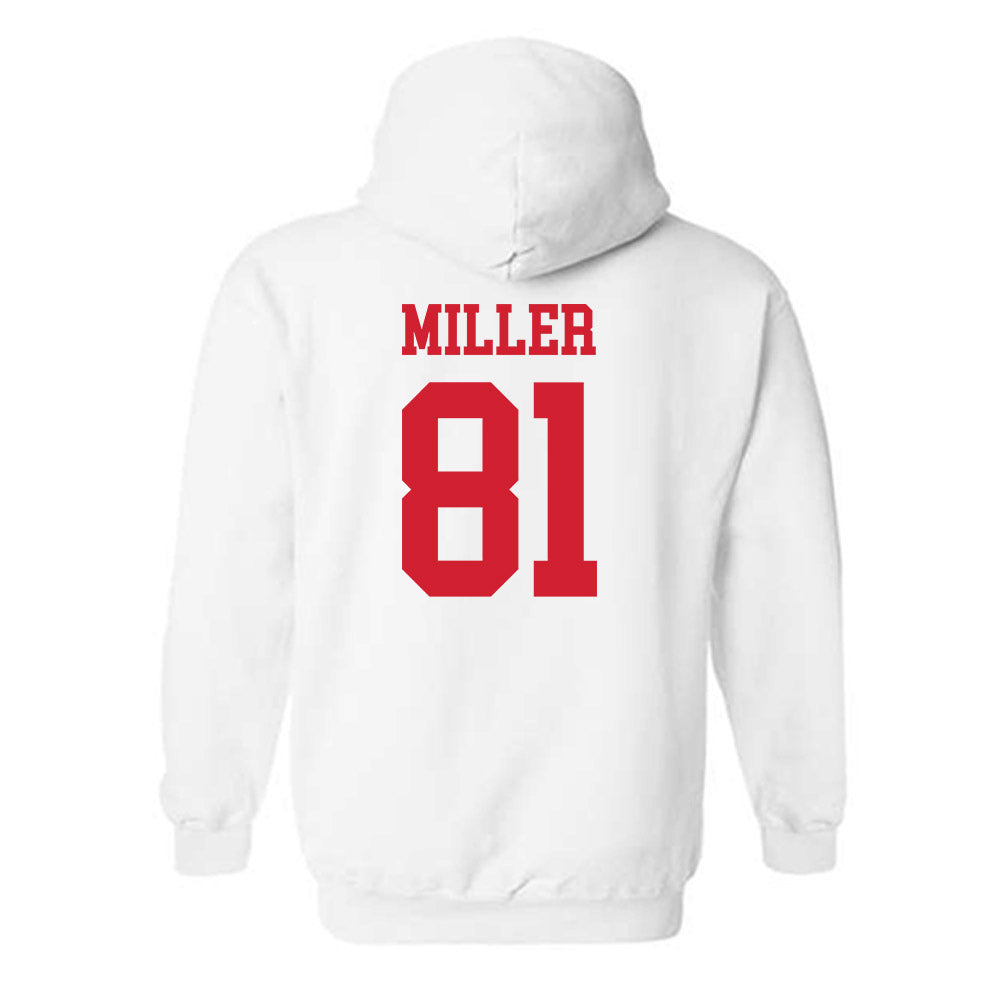 Nebraska - NCAA Football : Hayes Miller - Generic Shersey Hooded Sweatshirt