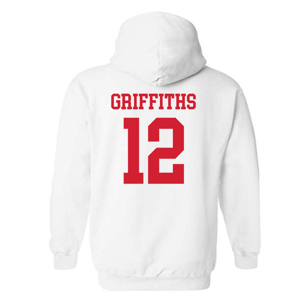 Nebraska - NCAA Men's Basketball : Gavin Griffiths - Generic Shersey Hooded Sweatshirt