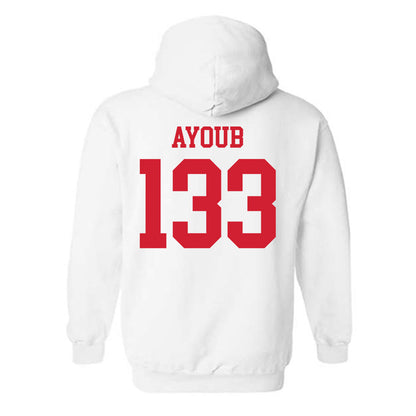 Nebraska - NCAA Wrestling : Omar Ayoub - Generic Shersey Hooded Sweatshirt-1