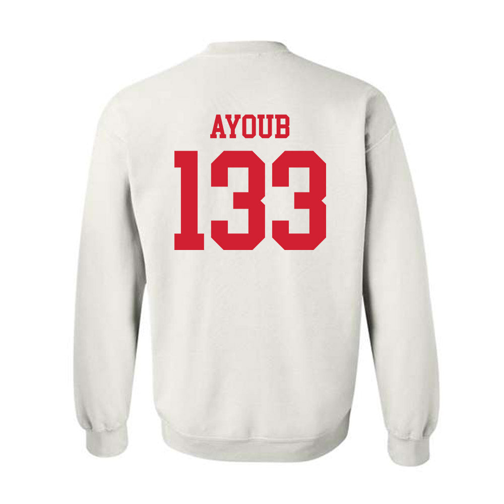 Nebraska - NCAA Wrestling : Omar Ayoub - Generic Shersey Crewneck Sweatshirt-1