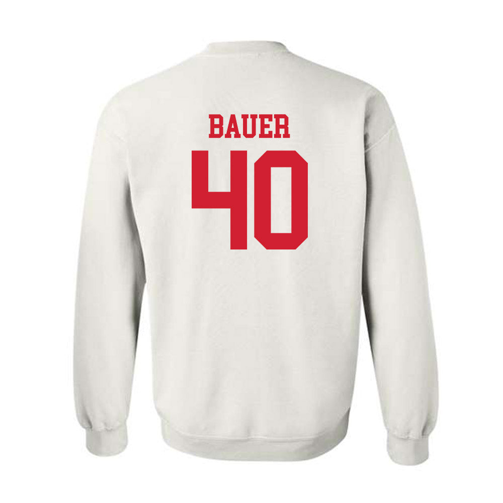 Nebraska - NCAA Football : Rowdy Bauer - Generic Shersey Crewneck Sweatshirt