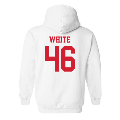 Nebraska - NCAA Baseball : Aiden White - Generic Shersey Hooded Sweatshirt-1