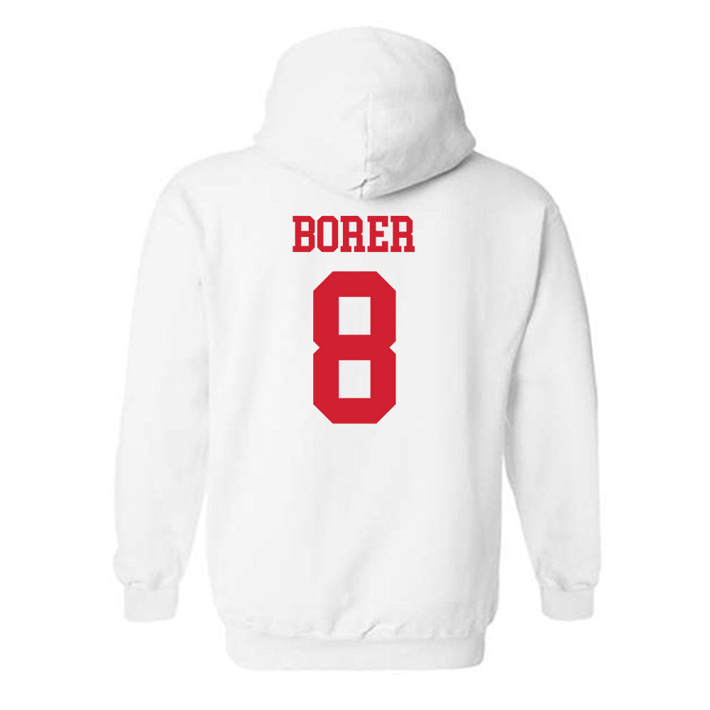 Nebraska - NCAA Women's Soccer : Reese Borer - Generic Shersey Hooded Sweatshirt-1