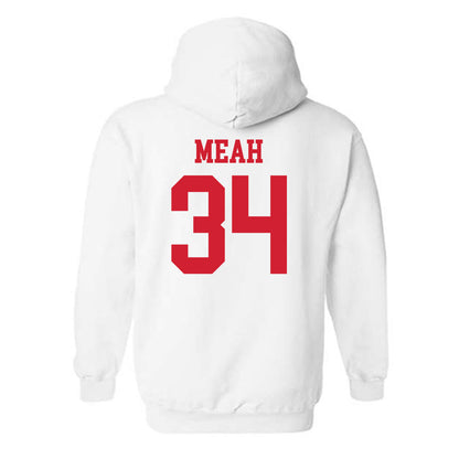 Nebraska - NCAA Men's Basketball : Braxton Meah - Generic Shersey Hooded Sweatshirt