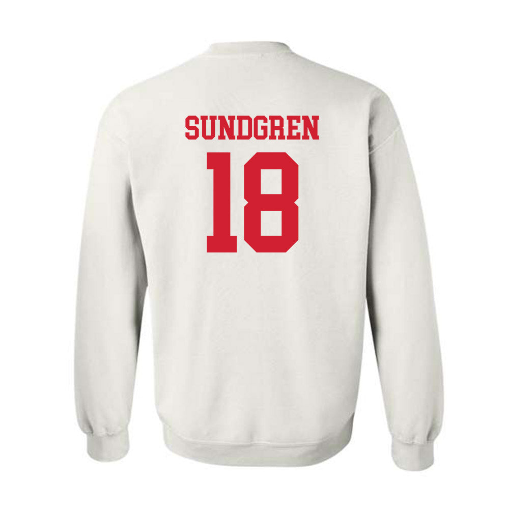 Nebraska - NCAA Baseball : Kanon Sundgren - Generic Shersey Crewneck Sweatshirt-1