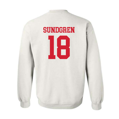 Nebraska - NCAA Baseball : Kanon Sundgren - Generic Shersey Crewneck Sweatshirt-1