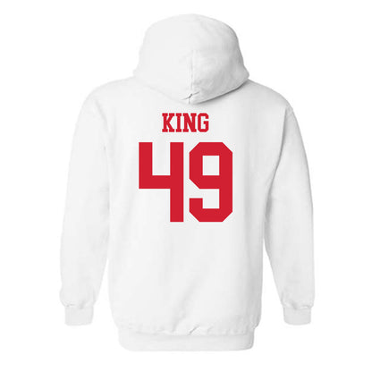 Nebraska - NCAA Football : Danny King - Generic Shersey Hooded Sweatshirt