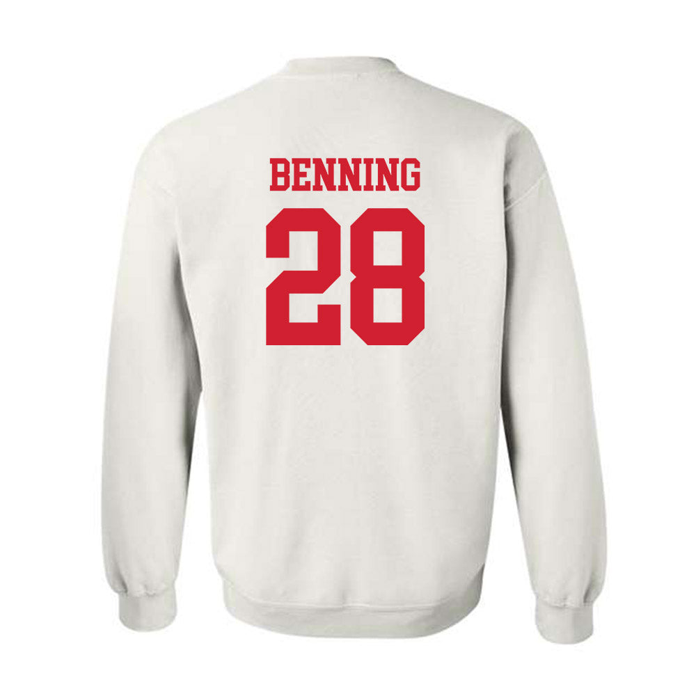 Nebraska - NCAA Football : Caleb Benning - Generic Shersey Crewneck Sweatshirt-1