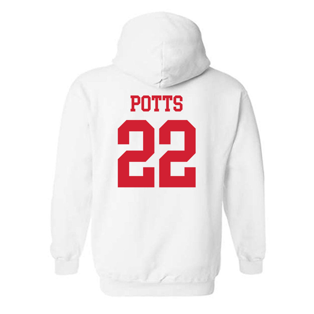 Nebraska - NCAA Women's Basketball : Natalie Potts - Generic Shersey Hooded Sweatshirt